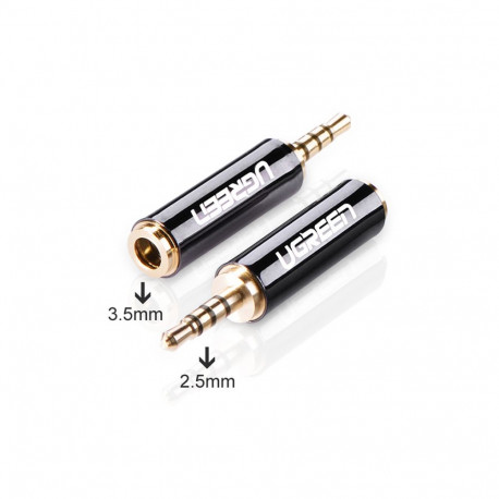 UGREEN 20501 Adapter 2.5 mm micro jack male to 3.5 mm mini jack female (gray)