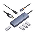 Dokkimisjaam / adapter USB C pistik - 3 tüüpi pistikut (HDMI + 4x USB3.0 + USB-C) UltraJoy BASEUS