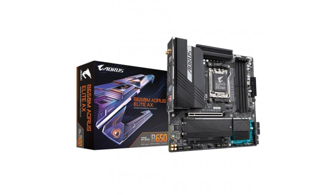 Gigabyte emaplaat AMD B650 SAM5 Micro-ATX DDR5x4 2xPCI-Express 4.0 16x 2xM.2 1x