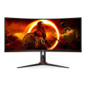 AOC CU34G2XP/BK 34inch 3440x1440 VA 180hz High adjustable Stand HDR400 Freesync Premium USB HUB 4x3.