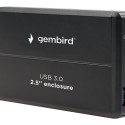 Gembird HDD housing EE2-U3S-2 HDD/SSD, black