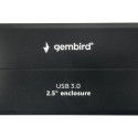 Gembird HDD housing EE2-U3S-2 HDD/SSD, black