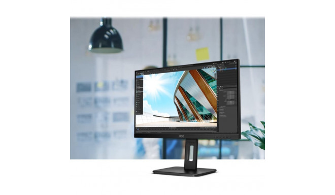 AOC Q24P2Q 23.8inch 2560x1440 QHD IPS 250cd/m2 1000:1 4ms HDMI VGA DisplayPort Speakers