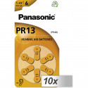 10x1 Panasonic PR 13 Hearing Aid Batteries Zinc Air 6 pcs.