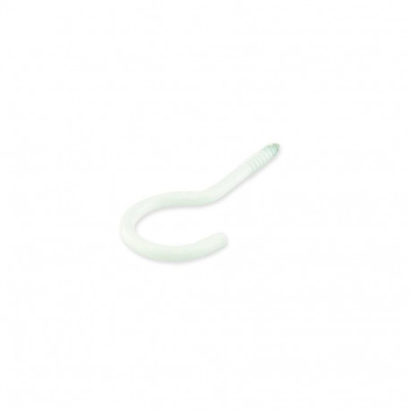 BENDED HOOK 60X3,3X18X14 WHITE/ 4PCS