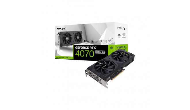 PNY videokaart GeForce RTX 4070 Super 12GB Verto Dual Fan OC