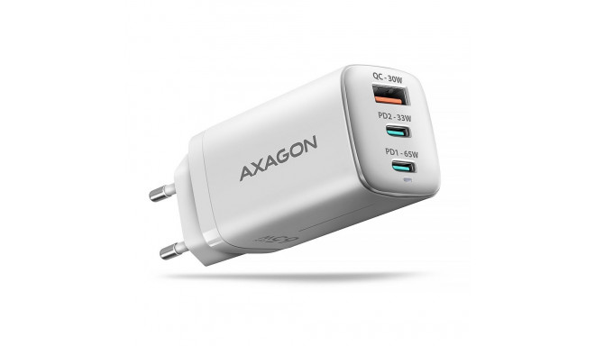 ACU-DPQ65W GaN 3xport wall charger 65W white