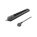 Surge protector 8 power socket, 1,8m