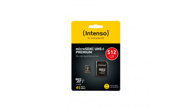 Intenso microSDXC Class 10 UHS-I Memory Card 512GB