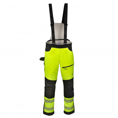 HW Scout softshell soojad traksipüksid Hi-Vis kollane 48