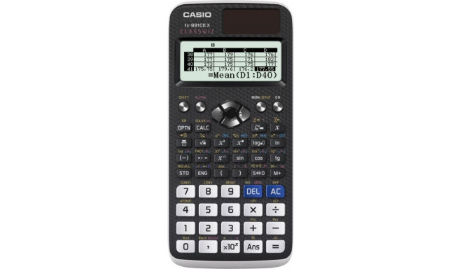 CASIO CALCULATOR SCIENTIFIC FX 991CEX CLASSWIZ BLACK  12-DIGIT DISPLAY