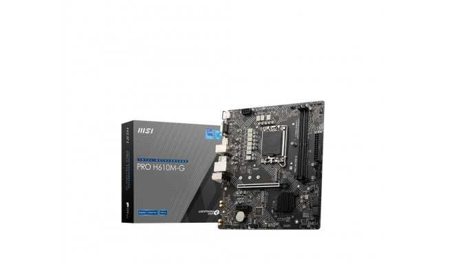 MSI PRO H610M-G motherboard Intel H610 LGA 1700 micro ATX