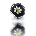 Beads Viceroy VMB0038-25 Black White Yellow (1 cm)