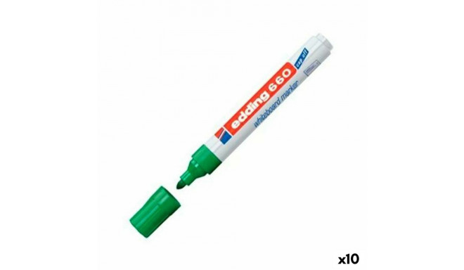 Whiteboard marker Edding 661 Whiteboard Green (10 Pieces) (10 Units)