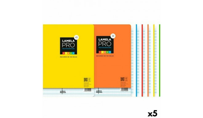 Replacement sheets Lamela Multicolour A4 100 Sheets 3 mm (5 Units)