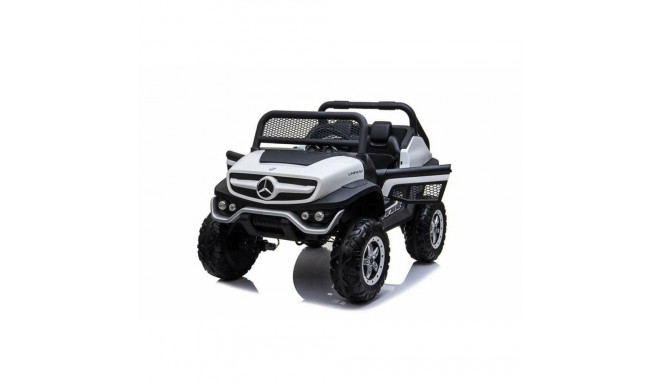 Children's Electric Car Mercedes Benz Unimog White 12 V