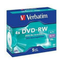 DVD-RW Verbatim 5 Ühikut Must 4,7 GB 4x (5 Ühikut)