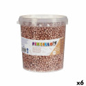 Materials for Handicrafts Balls Brown polystyrene (6 Units)