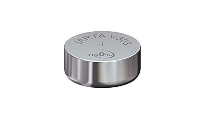 Varta silver oxide button cell 303, battery (silver, 10 pieces)