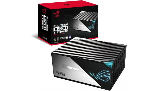 ASUS ROG THOR 1600W Titanium 1600W, PC power supply (black, with Aura Sync and an OLED display, 1600