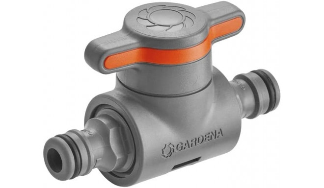 Gardena Coupling with Control Valve (grey/orange)