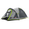 Coleman 3-person dome tent Darwin 3 Plus (grey/light green, with tunnel stem, model 2023)