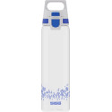 SIGG drinking bottle Total Clear One MyPlanet "Blue" 0.75L (transparent/dark blue, one-hand closure 