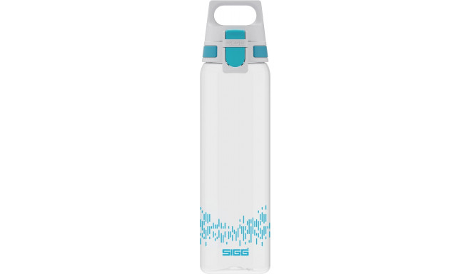 SIGG drinking bottle Total Clear One MyPlanet "Aqua" 0.75L (transparent/light blue, one-hand closure