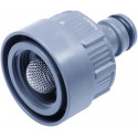 GARDENA Tap Connector with Water Stop (grey, for Water Plug 8254, Water Socket 8250, 8266)