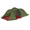 High Peak tunnel tent Falcon 3 LW (green/red, model 2023, with porch for luggage)