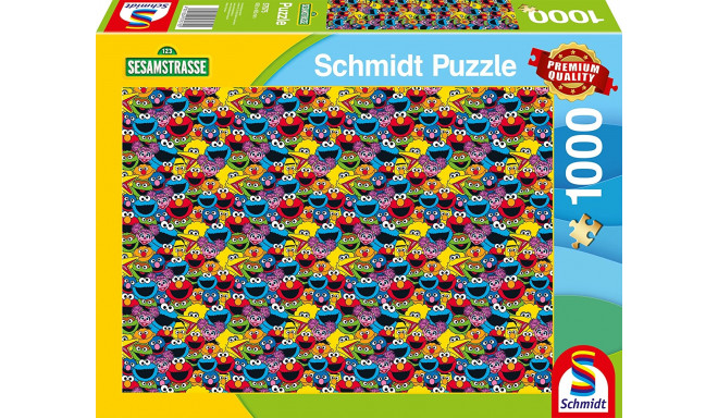 Schmidt Spiele Sesame Street: Who, How, What?, Jigsaw Puzzle (1000 pieces)