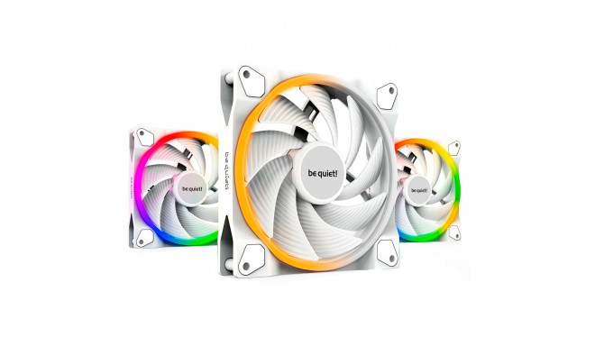 be quiet! Light Wings White 140mm PWM high-speed triple pack, case fan (white, pack of 3, incl. ARGB