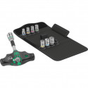 Wera Kraftform Kompakt 400 RA Set 2, with ratchet function, socket wrench (black/green, 1/4, 9 piece