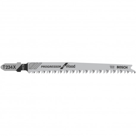 Bosch jigsaw blade T 234 X Progressor for Wood, 117mm (25 pieces)