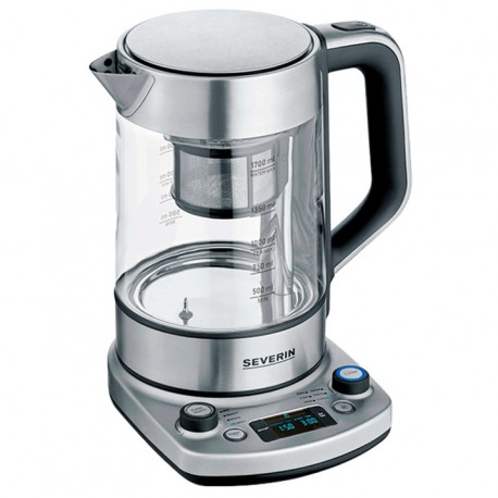 Teekocher Professional WK 3422 (edelstahl (gebürstet)/schwarz, 1,7 Liter)