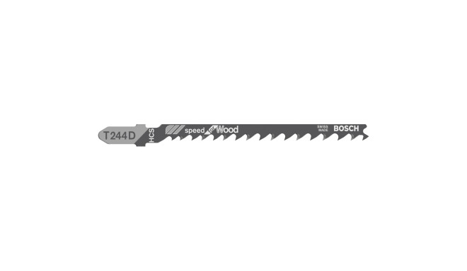 Bosch jigsaw blade T 244 D Speed for Wood, 100mm (5 pieces)