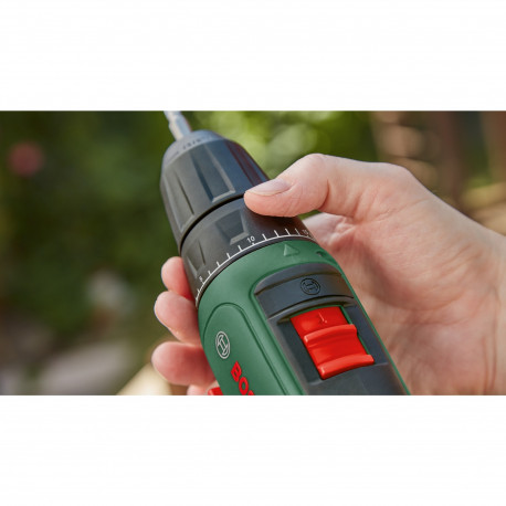 Bosch cordless impact drill EasyImpact 18V-40 (green/black, Li-ion battery 2.0Ah, case, POWER FOR AL