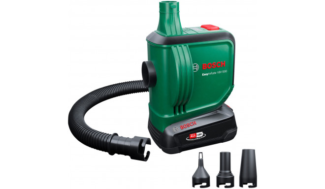 Bosch cordless air pump EasyInflate 18V-500, 18V (green/black, Li-ion battery 2.0Ah, POWER FOR ALL A