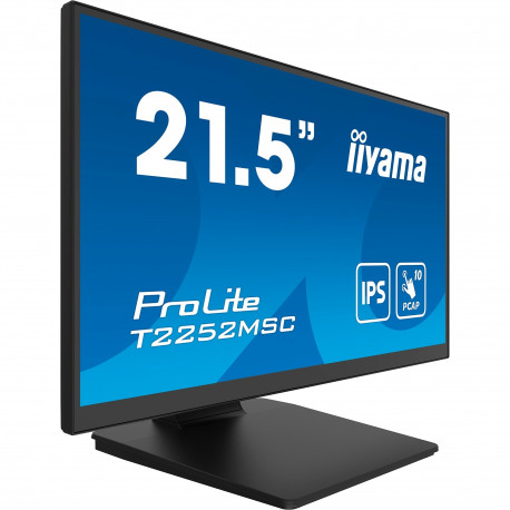 ProLite monitor T2252MSC-B2 54.5cm (21.5 Zoll) FHD IPS puutetundlik HDMI, must (matt)