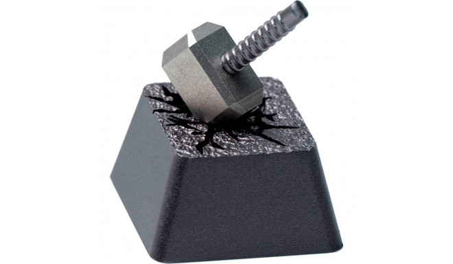 Keychron Hammer Aluminum Alloy Artisan Keycap, Keycap (black/silver)