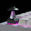 Keychron UFO Aluminum Alloy Artisan Keycap, Keycap (black/silver)