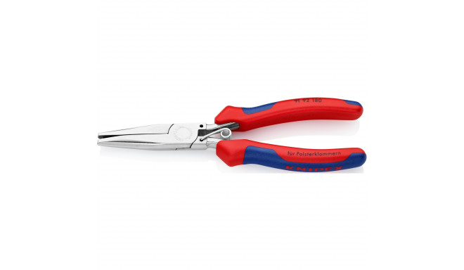 KNIPEX upholstery clip pliers 91 92 180 (red/blue, length 185mm)