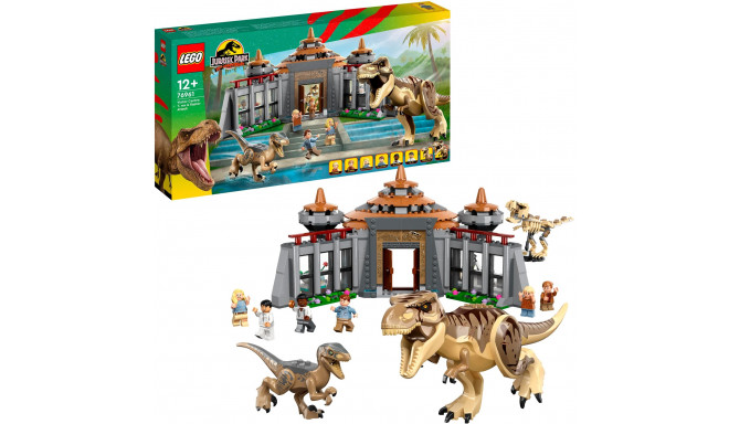 LEGO 76961 Jurassic World T. rex and Raptor Attack on Visitor Center Construction Toy