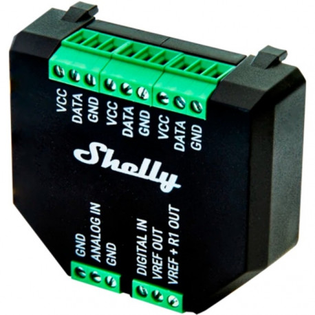 Shelly Plus Add-on, interface extension (black)