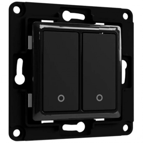 Shelly Wall Switch 2, push button (black)