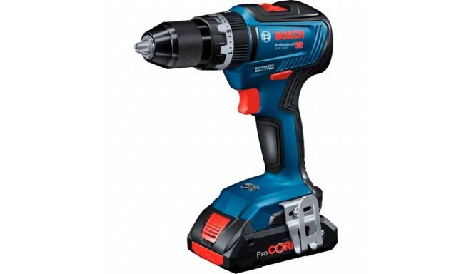 Bosch cordless impact drill GSB 18V-55 Professional, 18 volt, impact drill (blue/black, 2x Li-ion ba