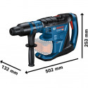 Bosch cordless hammer drill BITURBO GBH 18V-40 C Professional, 18Volt (blue/black, 2x battery ProCOR