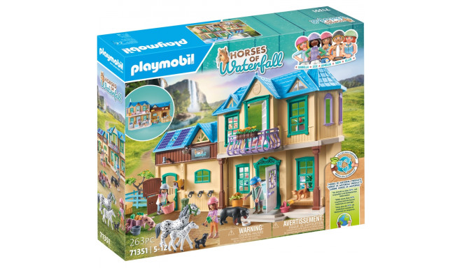 PLAYMOBIL 71351 Horses of Waterfall - Waterfall Ranch, construction toy