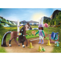 PLAYMOBIL 71355 Horses of Waterfall Zoe & Blaze with tournament course, construction toy