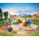 PLAYMOBIL 71354 Horses of Waterfall Isabella & Lioness with washing area, construction toy